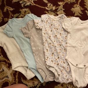 Bundle of 5 Newborn Onesies